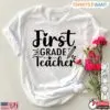 First Grade Teacher Pencil T-Shirt - Perfect Back To School Teacher Shirt 15 Back To School Teacher Shirt First Grade Pencil Teaching Tee 1 1.jpg