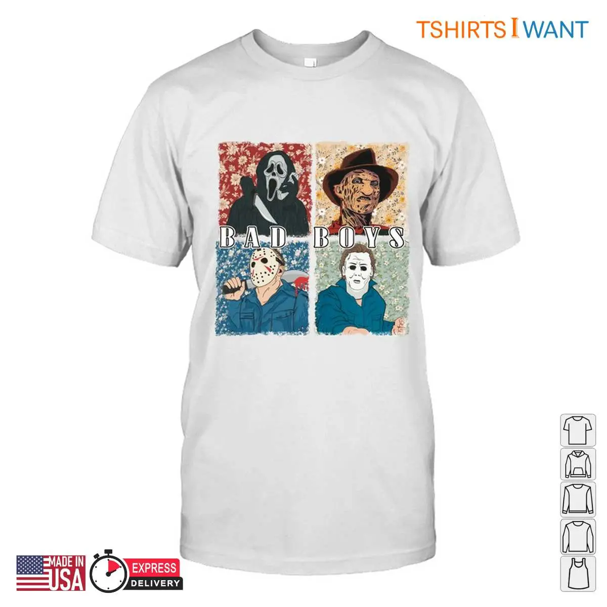 Bad Boys T Shirt Iconic Horror Characters Tee 4 1.jpg