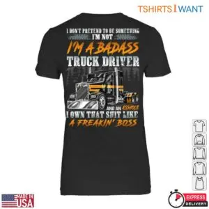 Badass Truck Driver Trucker T-Shirt - Conquer The Road With Bold Apparel 7 Badass Truck Driver Trucker Tee 2 1.jpg