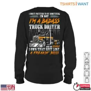 Badass Truck Driver Trucker T-Shirt - Conquer The Road With Bold Apparel 10 Badass Truck Driver Trucker Tee 5 1.jpg