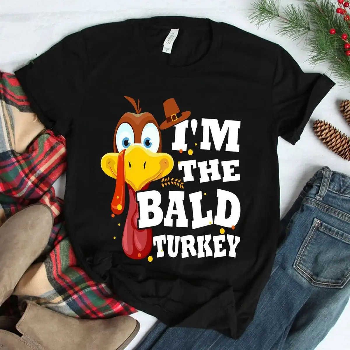 Bald Turkey Happy Thanksgiving Shirt 3 1.jpg