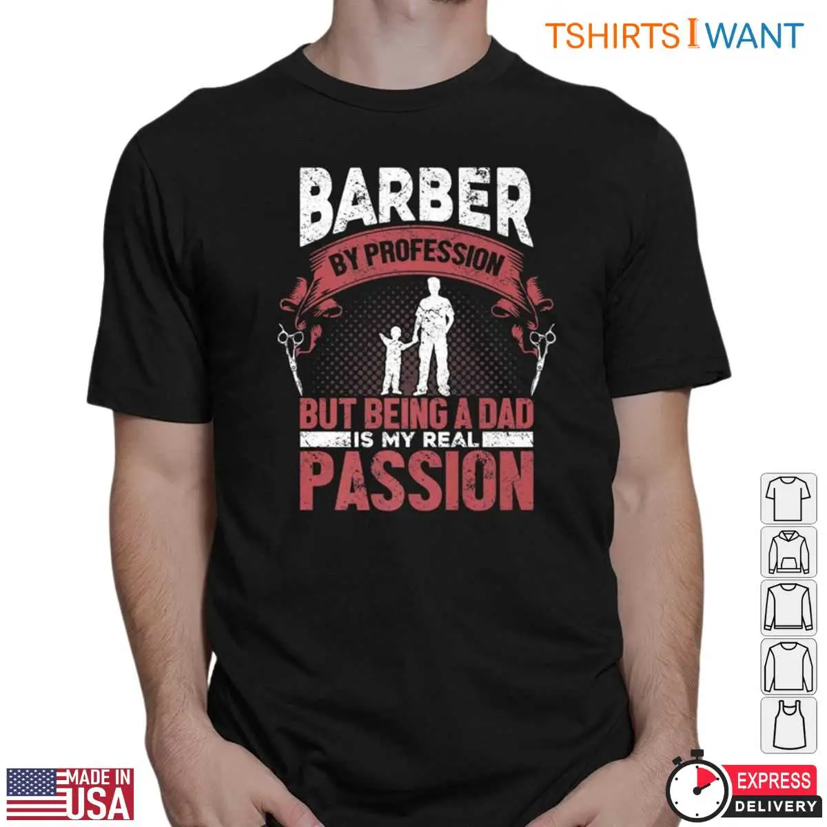Barber Dad Real Passion Funny Barber Shirts 2 1.jpg