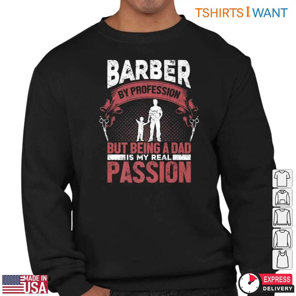 Barber Dad Real Passion Funny Barber Shirts 4 1.jpg