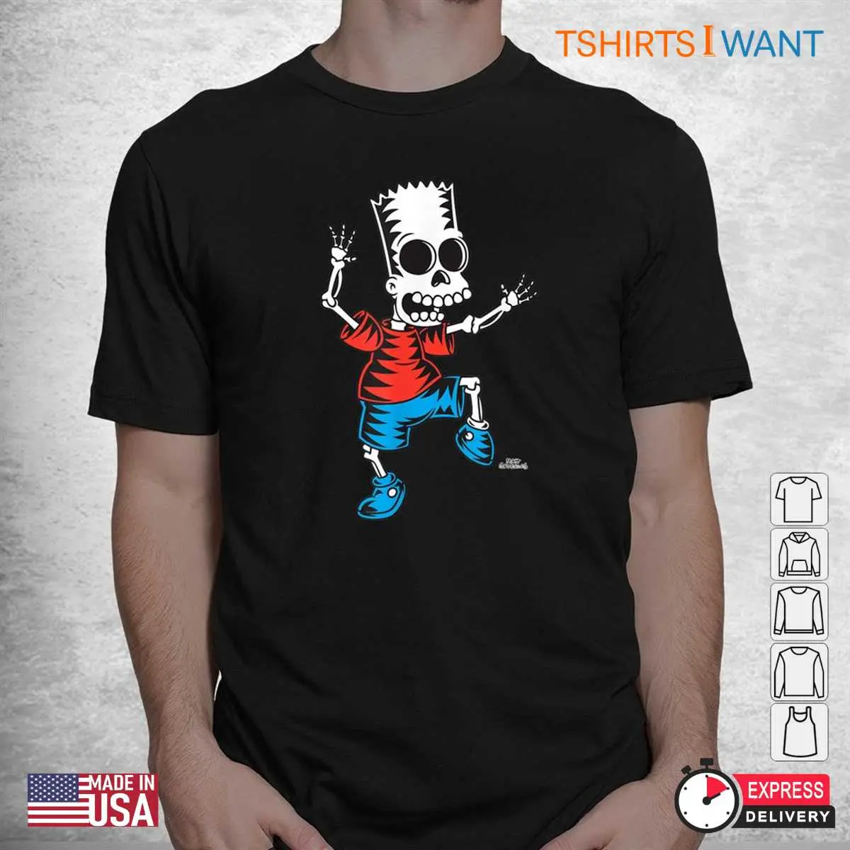 Bart Simpson Skeleton Treehouse of Horror Tee 2 1.jpg