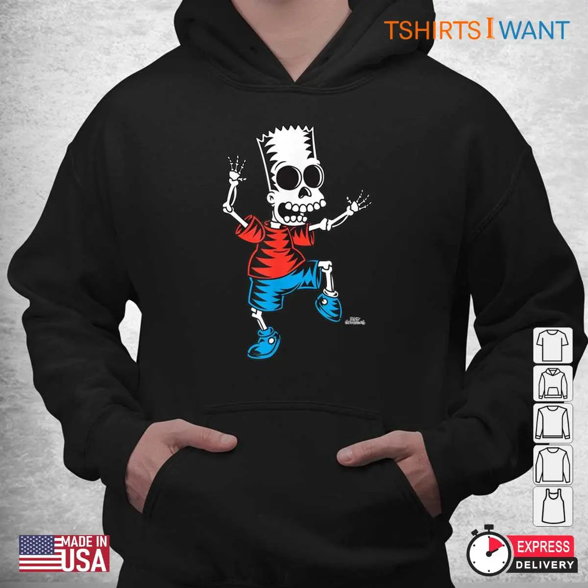 Bart Simpson Skeleton Treehouse of Horror Tee 4 1.jpg