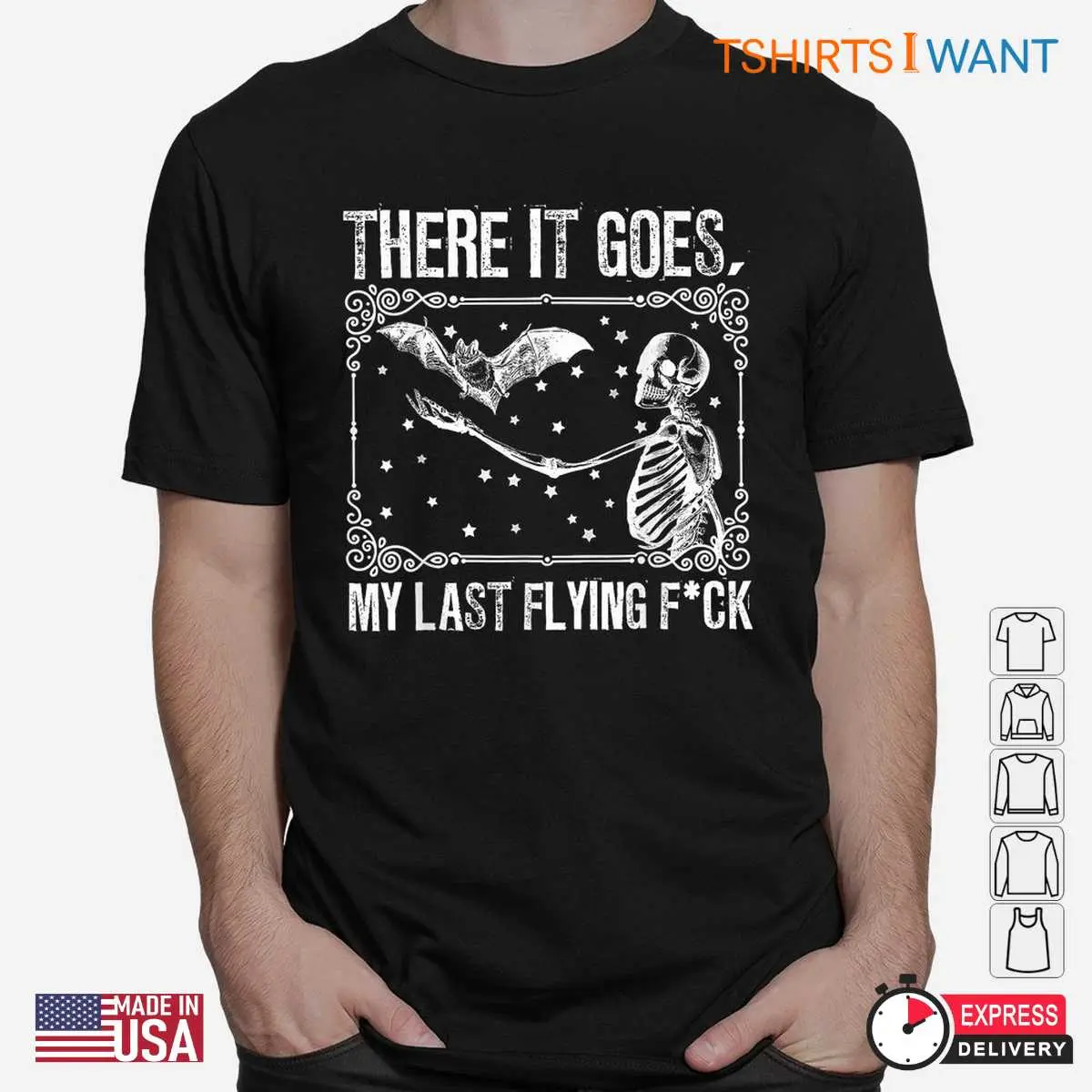 Bat Shirt Halloween Last Flying Skeleton Tee 2 1.jpg