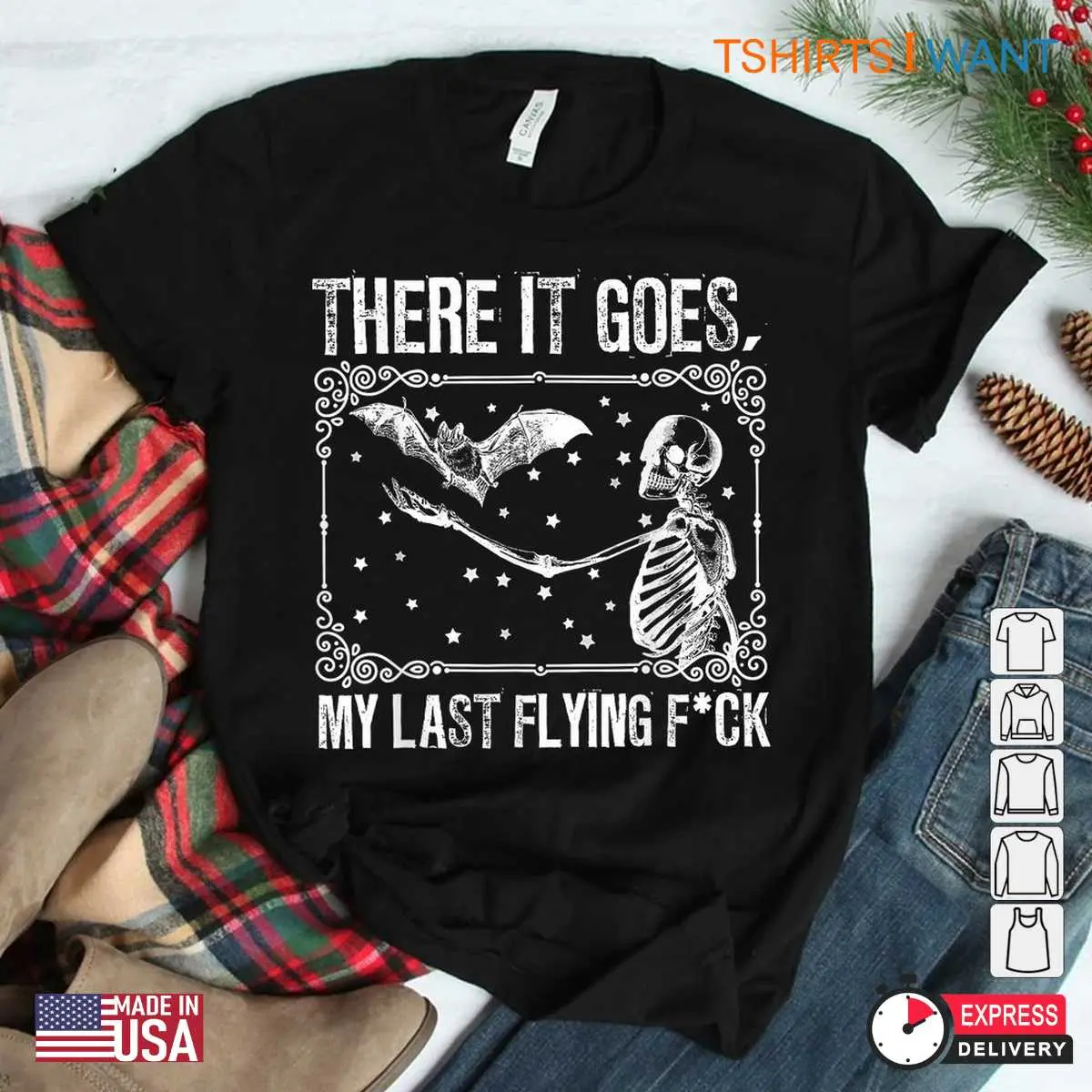 Bat Shirt Halloween Last Flying Skeleton Tee 3 1.jpg