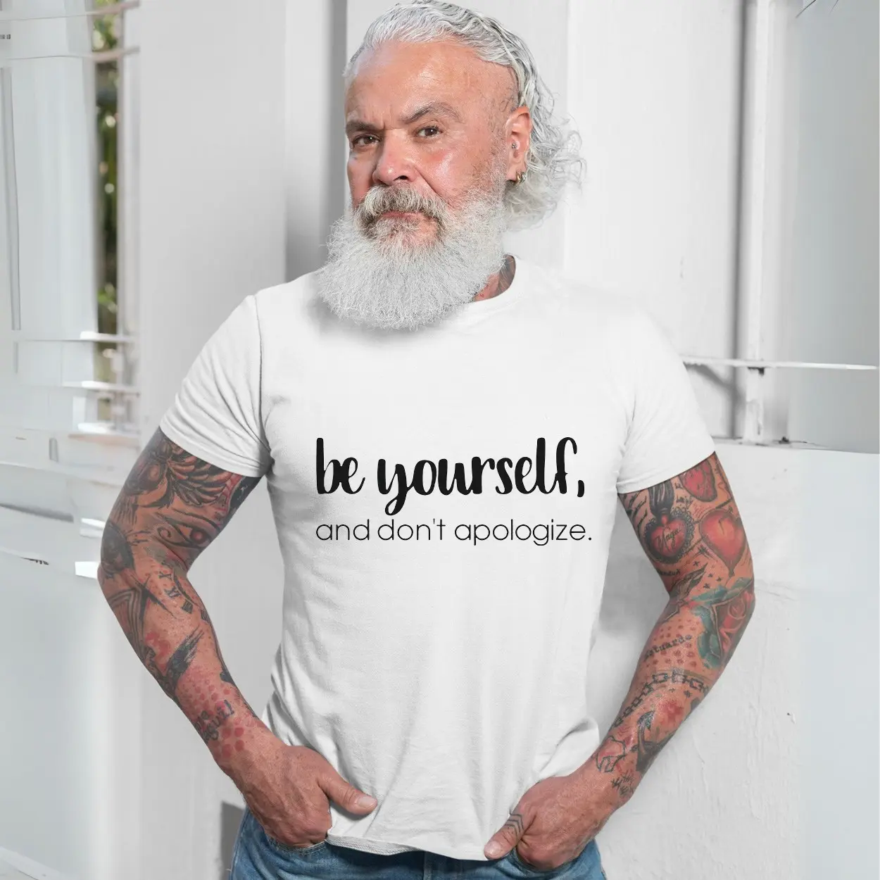 Be Yourself T shirt E28093 Inspirational Positive Quote Motivational Tee 7.jpg