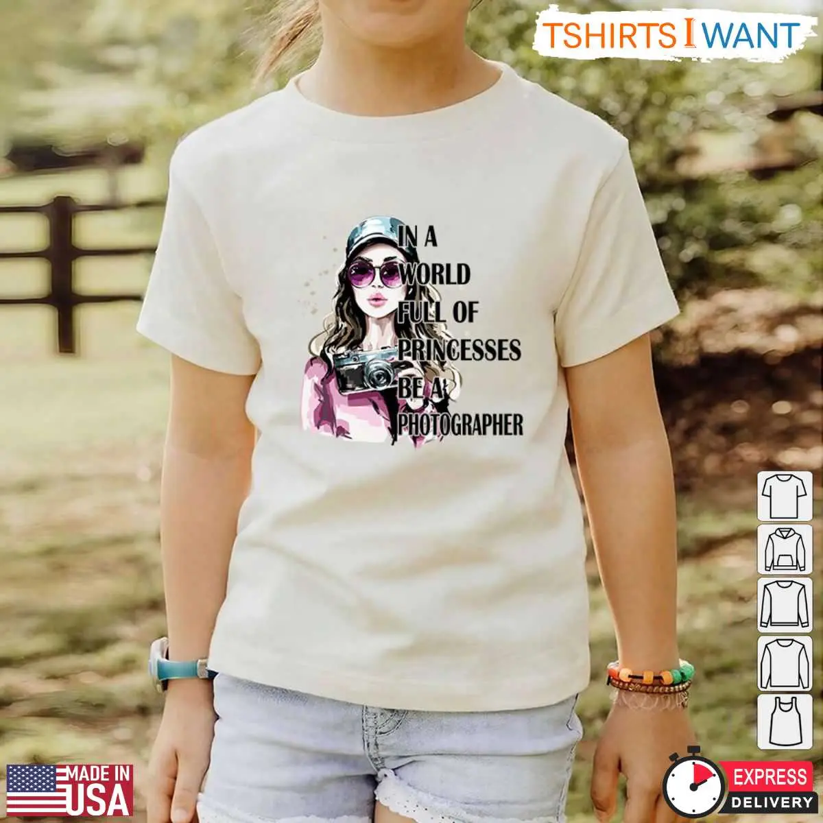 Be a Photographer in a World Full of Princesses Shirt Inspirational Photography Tee 4 1.jpg