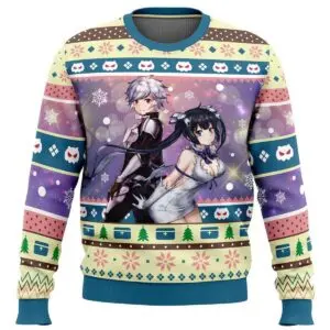 Bell and Hestia: Danmachi Ugly Christmas Sweater 3 Bell and Hestia Danmachi Ugly Christmas Sweater 2 1.jpg