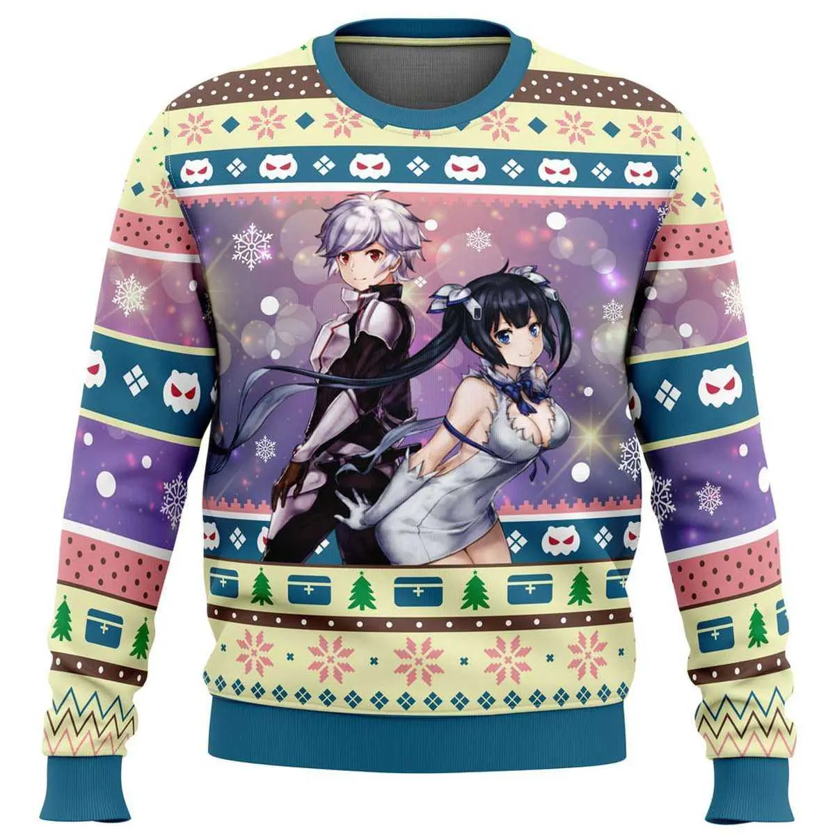 Bell and Hestia Danmachi Ugly Christmas Sweater 2 1.jpg