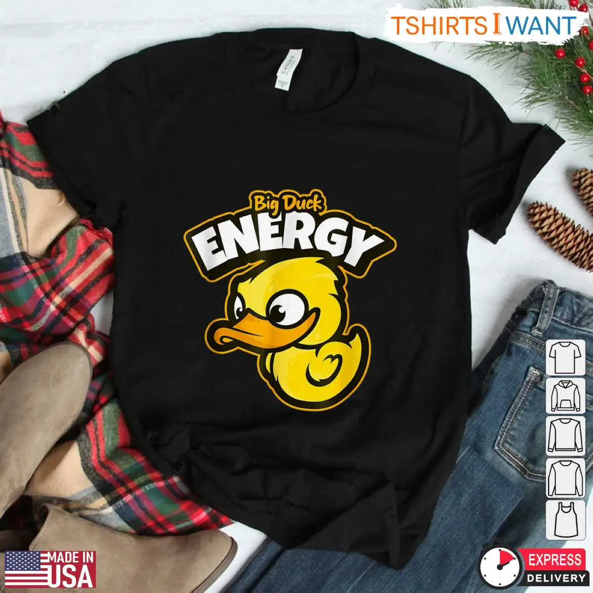 Big Duck Energy Rubber Duck Funny Farm Shirt 10 Big Duck Energy Rubber Duck Funny Farm Shirt Front View