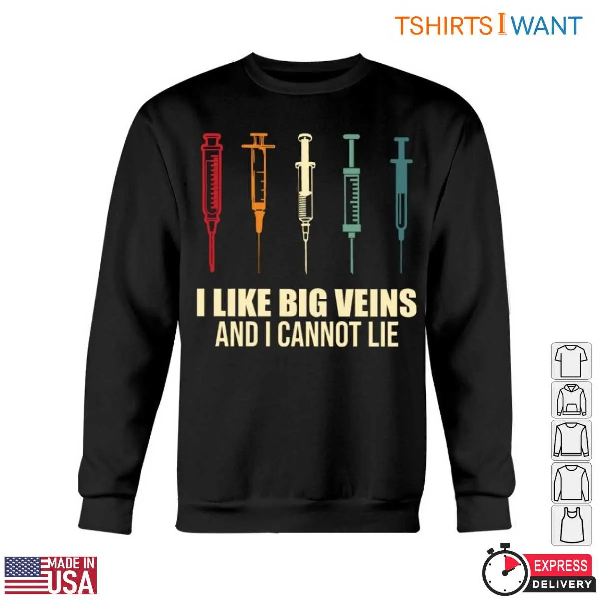 Big Veins Nurse T Shirt I Like Big Veins Funny Syringe Graphic Tee 6 1.jpg