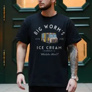 Big Worm’s Ice Cream T-Shirt – Funny Retro Food Truck Tee 10 Big Worms Ice Cream T Shirt E28093 Funny Retro Food Truck Tee 4.jpg