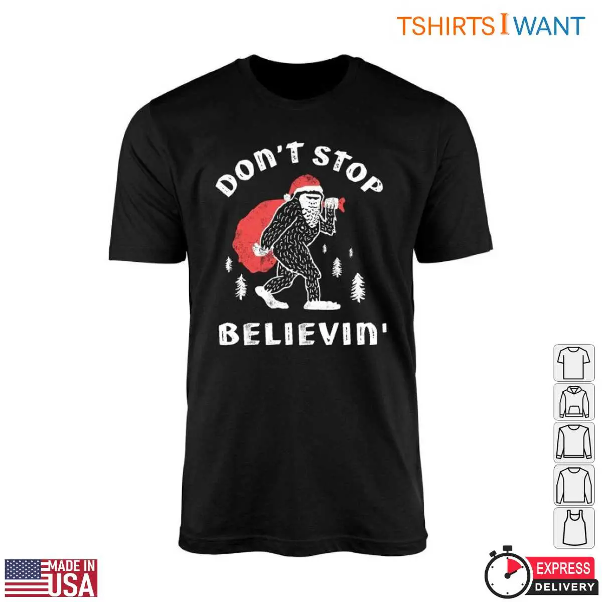 Bigfoot Christmas T Shirt Don t Stop Believin 1 1.jpg