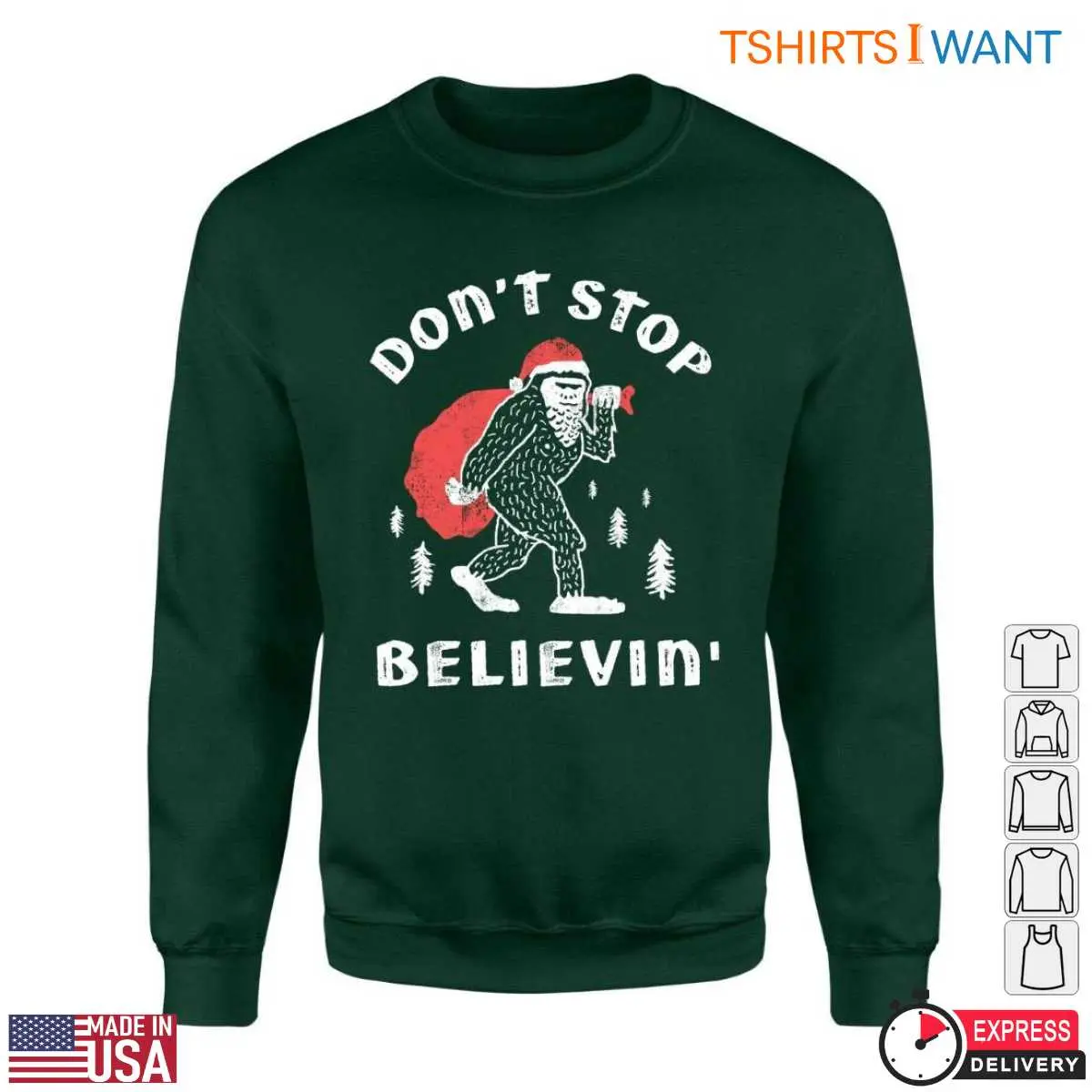 Bigfoot Christmas T Shirt Don t Stop Believin 3 1.jpg