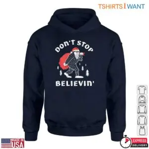 Bigfoot Christmas T-Shirt - Don't Stop Believin 8 Bigfoot Christmas T Shirt Don t Stop Believin 4 1.jpg