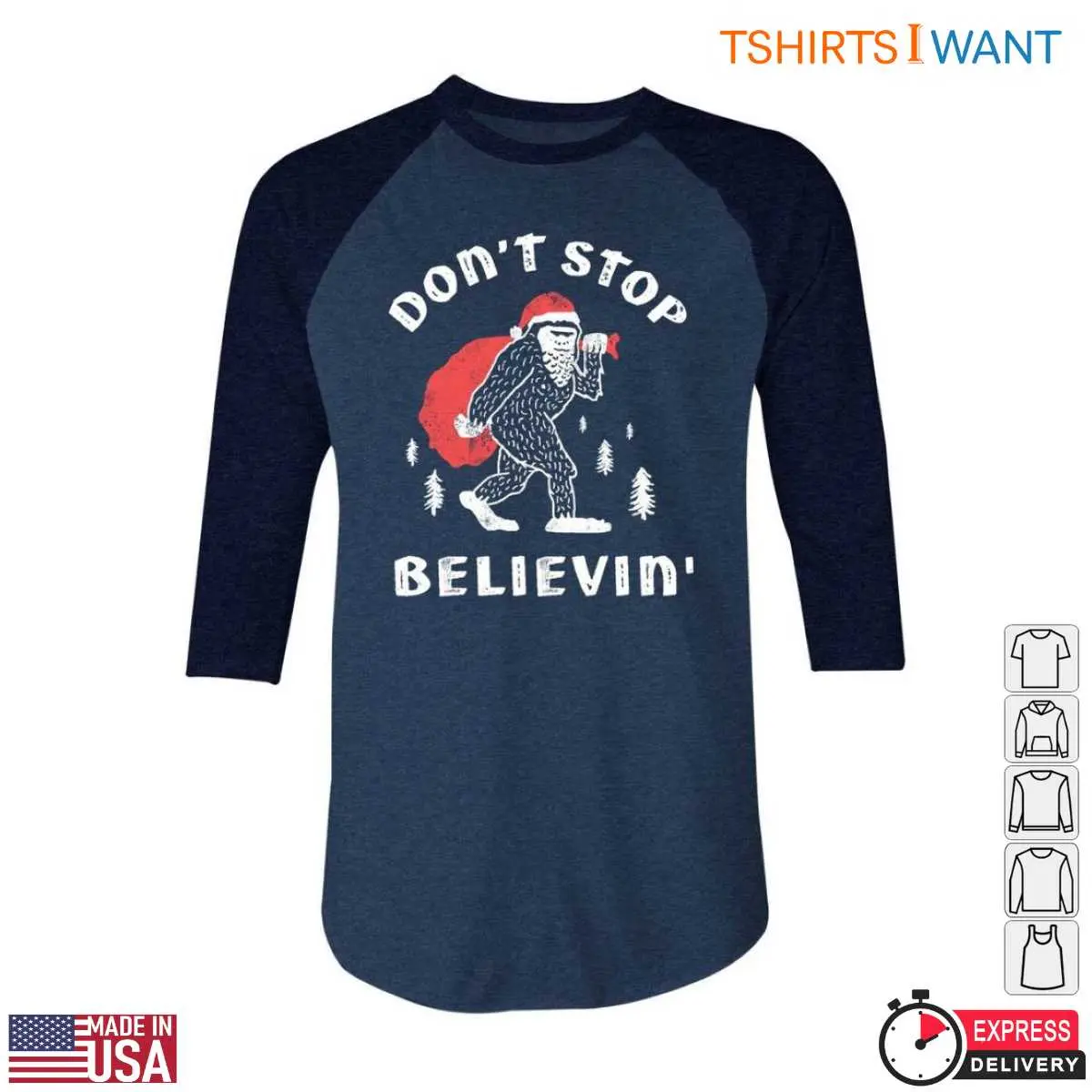 Bigfoot Christmas T Shirt Don t Stop Believin 5 1.jpg
