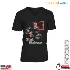 Black Christmas 1974 T-Shirt - Slasher Movie Design with Killer and Victim Scene 7 Black Christmas 1974 T Shirt Vintage Slasher Art 2 1.jpg