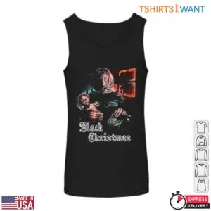 Black Christmas 1974 T-Shirt - Slasher Movie Design with Killer and Victim Scene 9 Black Christmas 1974 T Shirt Vintage Slasher Art 4 1.jpg