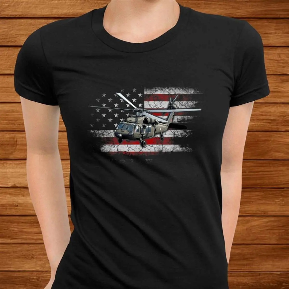 Black Hawk Helicopter Vintage Flag Shirt 3 1.jpg