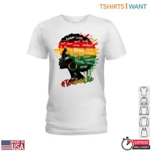 Black Woman Profile with Afro Hair Featuring Inspirational Words Teacher Life T-Shirt 8 Black Woman Profile with Afro Hair Featuring Inspirational Words Teacher Life T Shirt 3 1.jpg