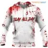 Blood Splatter Hoodie - 'Slay All Day' Graphic Print, Halloween Apparel 8 Blood Splatter Hoodie Slay All Day Halloween Apparel 1 1.jpg