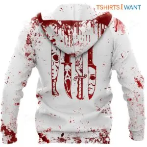 Blood Splatter Hoodie - 'Slay All Day' Graphic Print, Halloween Apparel 5 Blood Splatter Hoodie Slay All Day Halloween Apparel 3 1.jpg