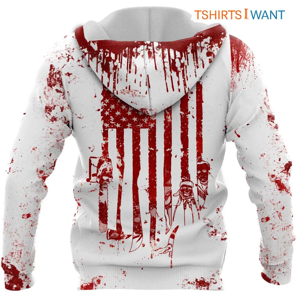 Bloody Hoodie Unique Halloween Horror American Flag 3 1 1.jpg
