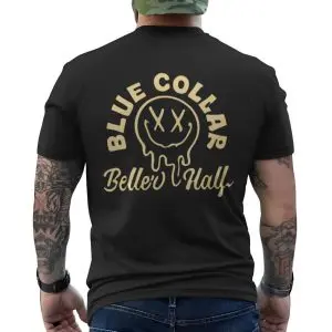 Blue Collar Belle's Half Drip Smiley T-Shirt – Retro Graphic Tee, Unisex Black Shirt 12 Blue Collar Belles Half Drip Smiley T Shirt E28093 Retro Graphic Tee Unisex Black Shirt 6.jpg