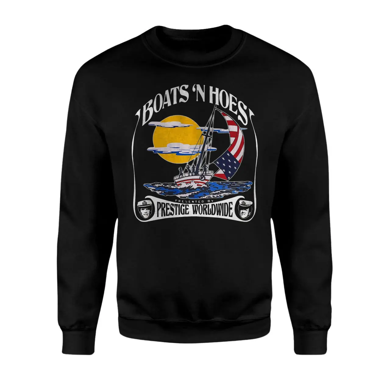 Boats N Hoes Retro Sailboat Tee E28093 Funny Patriotic Shirt 3.jpg