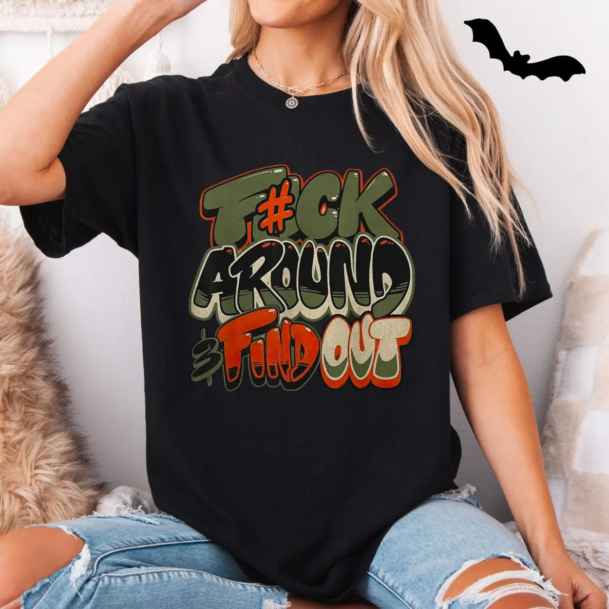 Bold Graffiti T Shirt E28093 Fuck Around Find Out Streetwear Tee 5.jpg