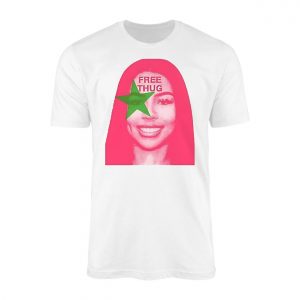 Bold Mariah Pink Star T Shirt Big Face Graphic Thug Style Tee 1 1.jpg