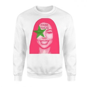 Bold Mariah Pink Star T Shirt Big Face Graphic Thug Style Tee 3 1.jpg