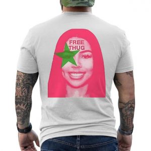 Bold Mariah Pink Star T Shirt Big Face Graphic Thug Style Tee 6 1.jpg