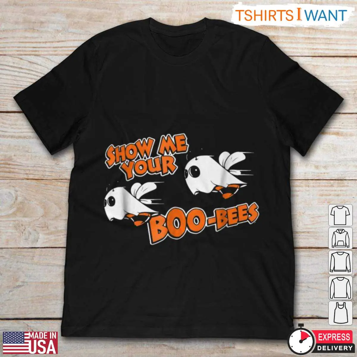 Boo Bee Halloween Shirt - Ghost Design 4 Boo Bee Halloween Shirt Ghost Design 4 1.jpg