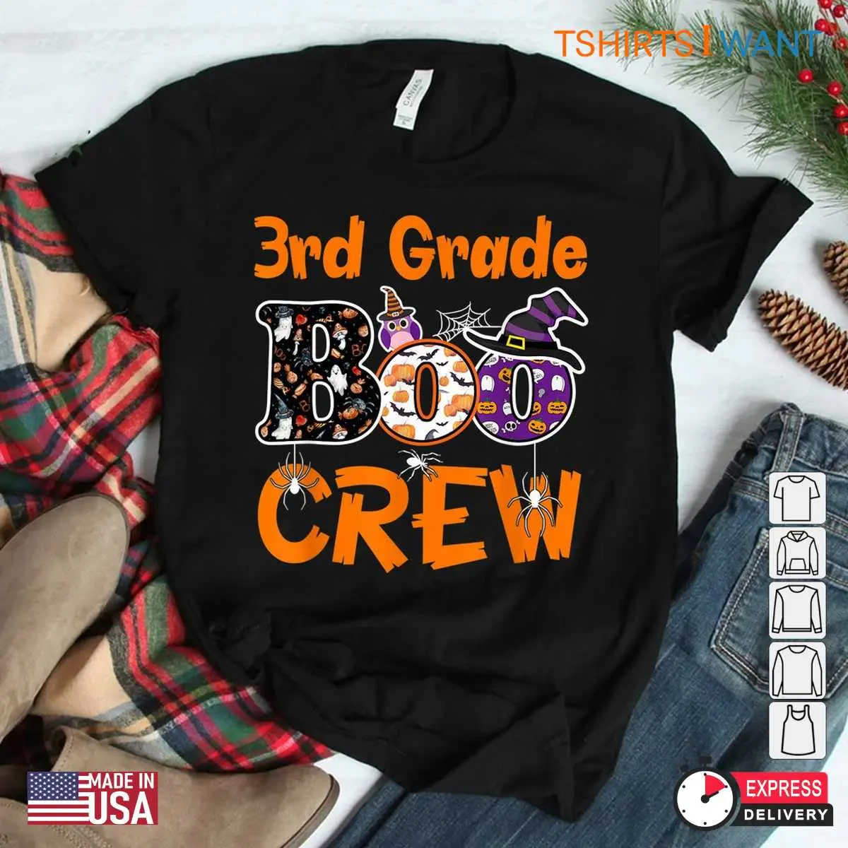 Boo Crew Halloween Shirt Teachers Spooky Squad Tee 3 1.jpg
