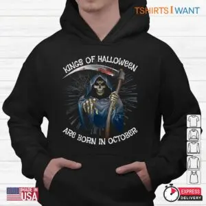 Born In October: Kings Of Halloween Grim Reaper October Birthday Shirt 9 Born In October Halloween Kings Birthday 4 1.jpg