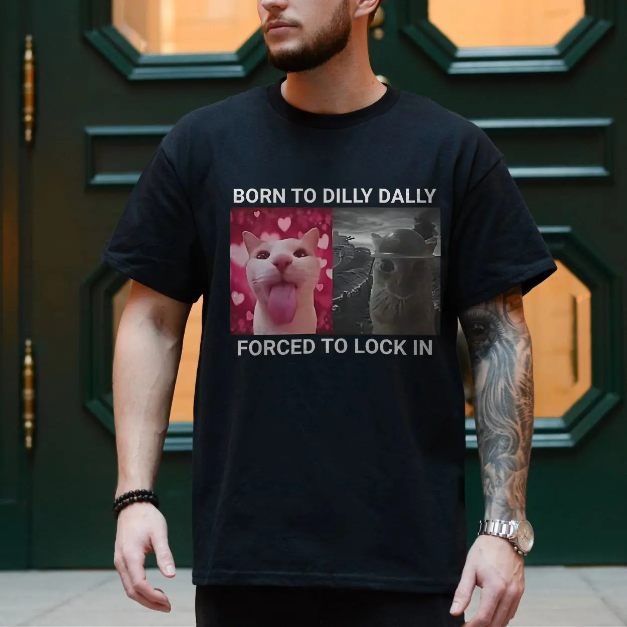 Born to Dilly Dally Cat Meme T-Shirt 4 Born to Dilly Dally Cat Meme T Shirt 4 2 1.jpg