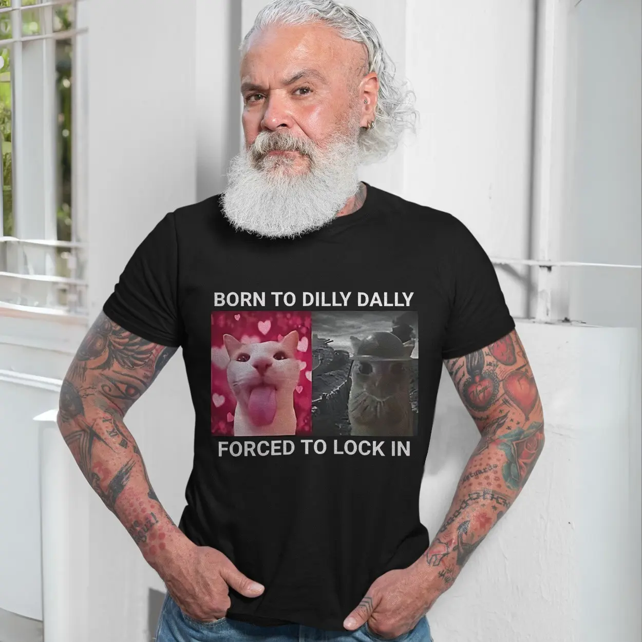 Born to Dilly Dally Cat Meme T-Shirt 7 Born to Dilly Dally Cat Meme T Shirt 7 2 1.jpg
