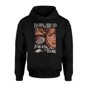 Born to Read Forced to Work Retro Bookworm Graphic T-Shirt 8 Born to Read Forced to Work Retro Bookworm Graphic T Shirt 2 1.jpg