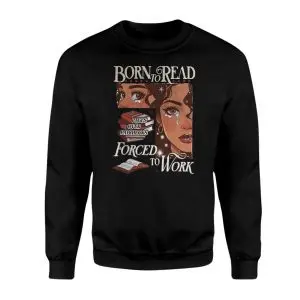 Born to Read Forced to Work Retro Bookworm Graphic T-Shirt 9 Born to Read Forced to Work Retro Bookworm Graphic T Shirt 3 1.jpg