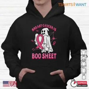 Breast Cancer Is Boo Sheet: Ghost Breast Cancer Awareness Halloween Tee 9 Breast Cancer Is Boo Sheet Pink Ribbon Ghost Tee 4 1.jpg