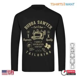 Bubba Sawyer Tailoring T-Shirt - Horror Movie Vintage Sewing Graphic Tee 7 Bubba Sawyer Tailoring T Shirt Horror Movie Vintage Sewing Graphic Tee 3 1.jpg