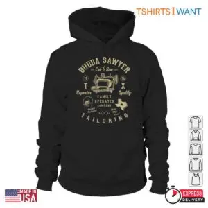 Bubba Sawyer Tailoring T-Shirt - Horror Movie Vintage Sewing Graphic Tee 8 Bubba Sawyer Tailoring T Shirt Horror Movie Vintage Sewing Graphic Tee 4 1.jpg