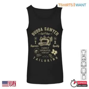 Bubba Sawyer Tailoring T-Shirt - Horror Movie Vintage Sewing Graphic Tee 9 Bubba Sawyer Tailoring T Shirt Horror Movie Vintage Sewing Graphic Tee 5 1.jpg