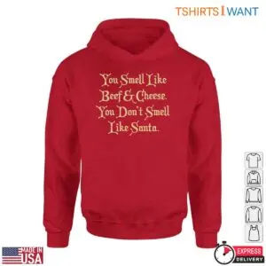 Buddy The Elf Movie Quote T-Shirt - 'You Smell Like Beef & Cheese' Funny Christmas Tee 9 Buddy The Elf Movie Quotes T Shirt Smell Like Beef Cheese Tee 5 1.jpg
