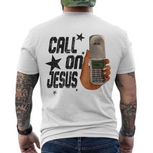 Call on Jesus T shirt E28093 Christian Faith Flip Phone Graphic Tee 6.jpg