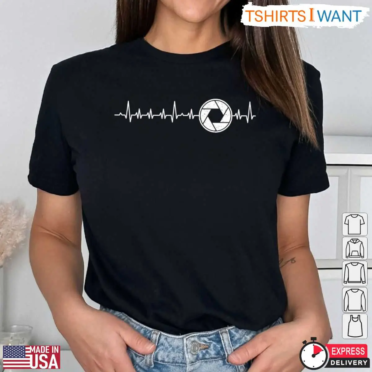 Camera Aperture Heartbeat Photographer Gift T Shirt 3 1.jpg