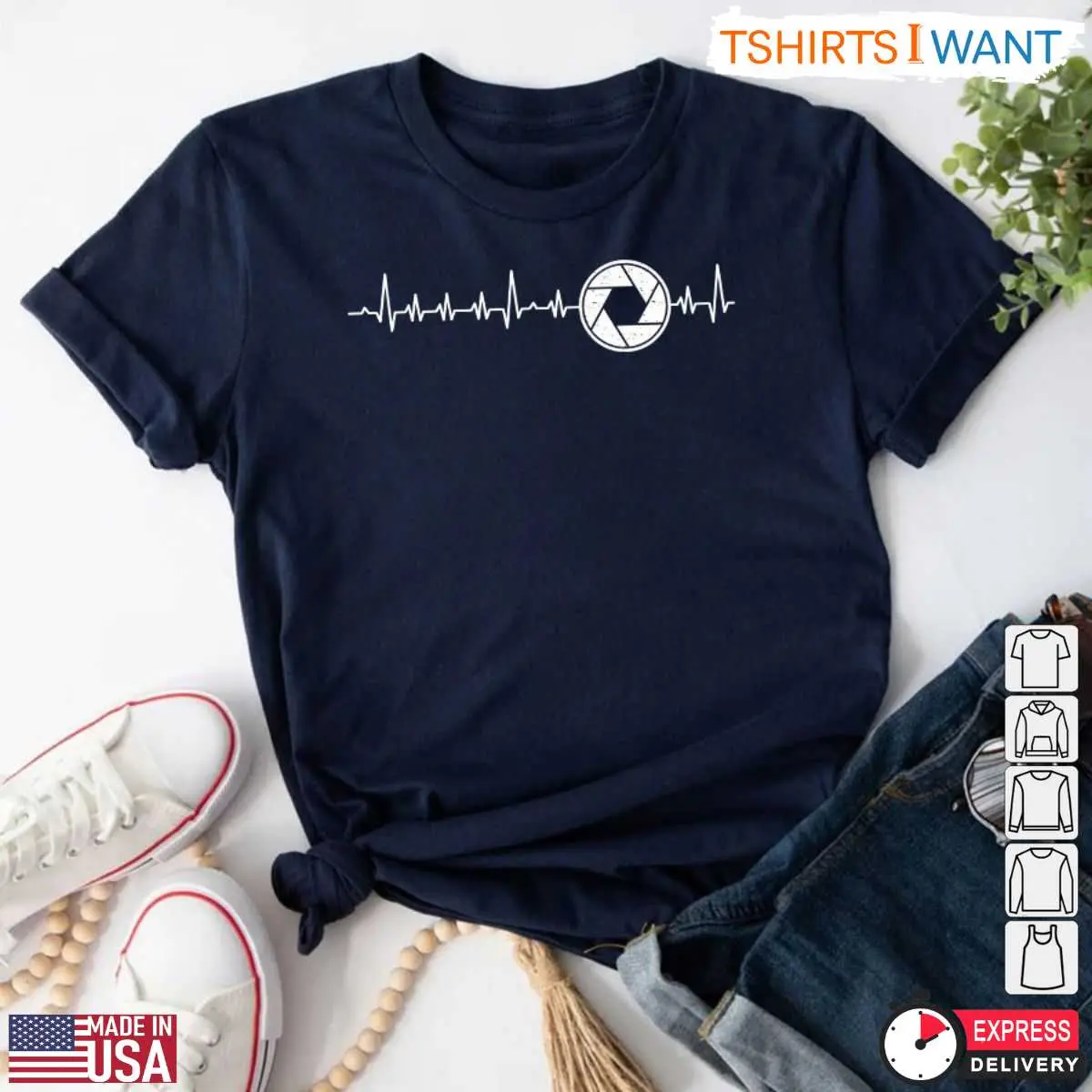 Camera Aperture Heartbeat Photographer Gift T Shirt 5 1.jpg